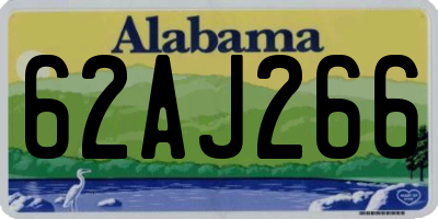 AL license plate 62AJ266