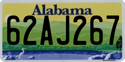 AL license plate 62AJ267