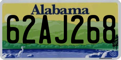 AL license plate 62AJ268
