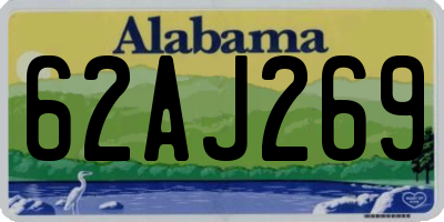 AL license plate 62AJ269