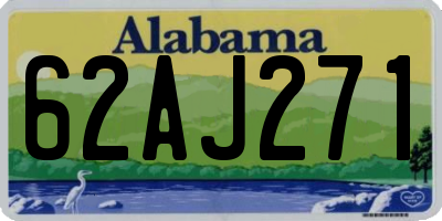 AL license plate 62AJ271