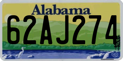 AL license plate 62AJ274