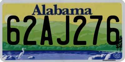 AL license plate 62AJ276