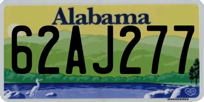 AL license plate 62AJ277