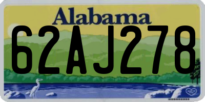 AL license plate 62AJ278