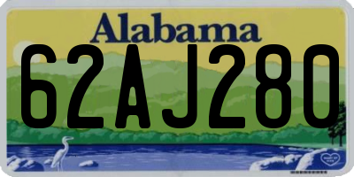 AL license plate 62AJ280