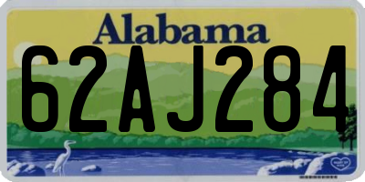 AL license plate 62AJ284