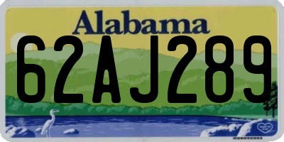 AL license plate 62AJ289