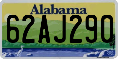 AL license plate 62AJ290