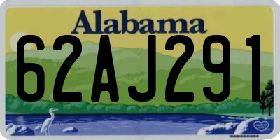 AL license plate 62AJ291