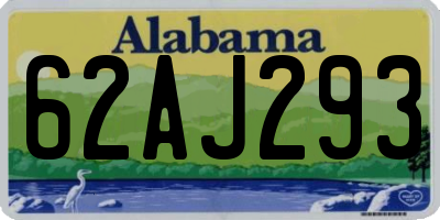AL license plate 62AJ293