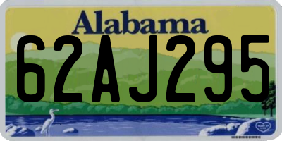 AL license plate 62AJ295