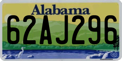 AL license plate 62AJ296