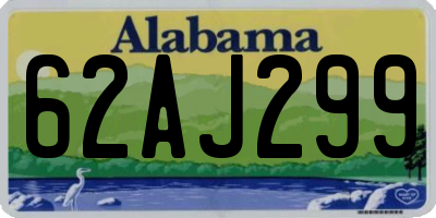 AL license plate 62AJ299