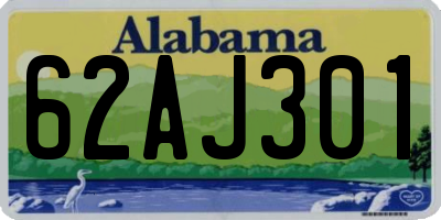 AL license plate 62AJ301