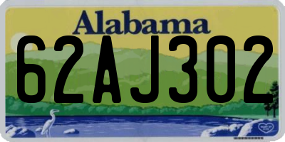 AL license plate 62AJ302