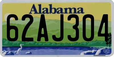 AL license plate 62AJ304