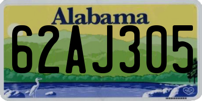 AL license plate 62AJ305