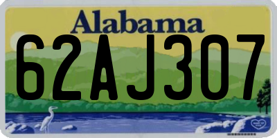 AL license plate 62AJ307