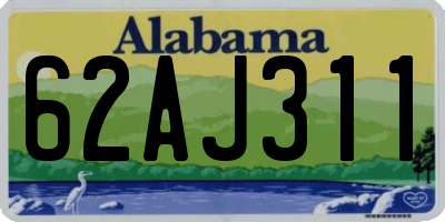 AL license plate 62AJ311
