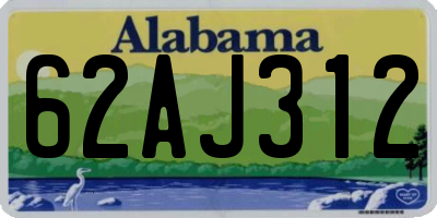 AL license plate 62AJ312