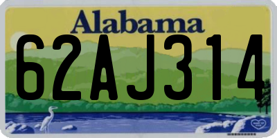 AL license plate 62AJ314