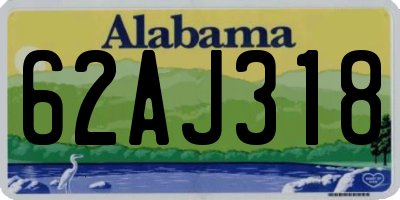 AL license plate 62AJ318