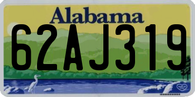 AL license plate 62AJ319