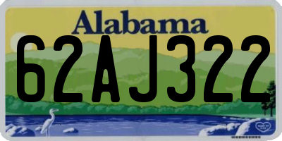 AL license plate 62AJ322