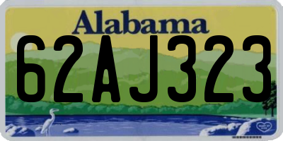 AL license plate 62AJ323