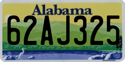 AL license plate 62AJ325