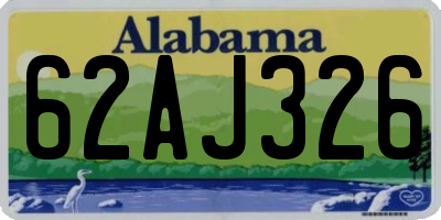 AL license plate 62AJ326