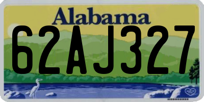 AL license plate 62AJ327