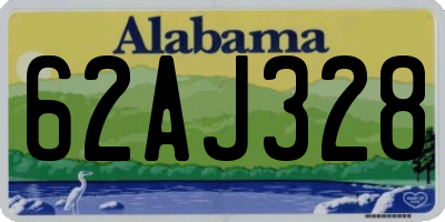 AL license plate 62AJ328