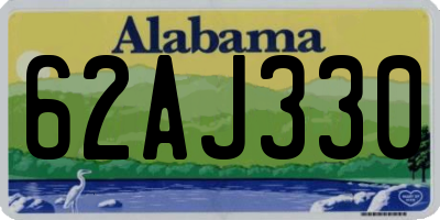 AL license plate 62AJ330