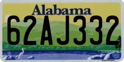 AL license plate 62AJ332