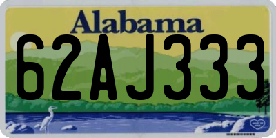 AL license plate 62AJ333
