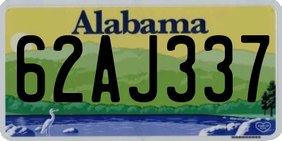 AL license plate 62AJ337