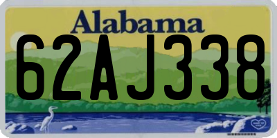 AL license plate 62AJ338