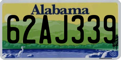 AL license plate 62AJ339