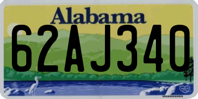 AL license plate 62AJ340
