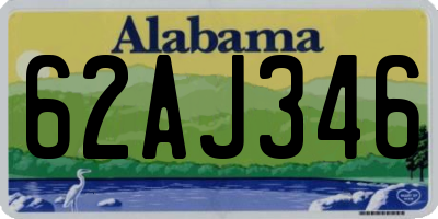 AL license plate 62AJ346
