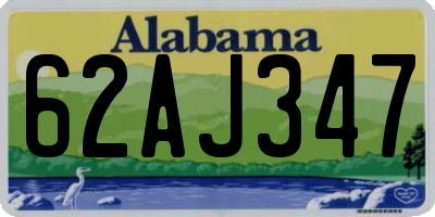 AL license plate 62AJ347