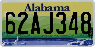 AL license plate 62AJ348