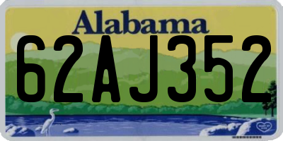 AL license plate 62AJ352