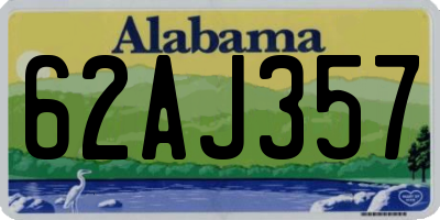 AL license plate 62AJ357