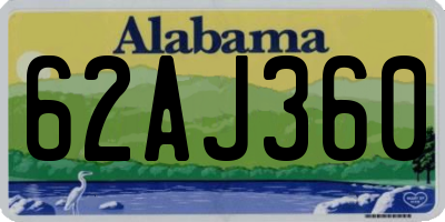 AL license plate 62AJ360