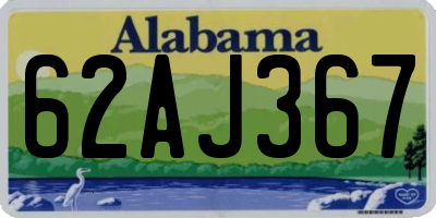 AL license plate 62AJ367