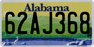 AL license plate 62AJ368