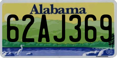AL license plate 62AJ369